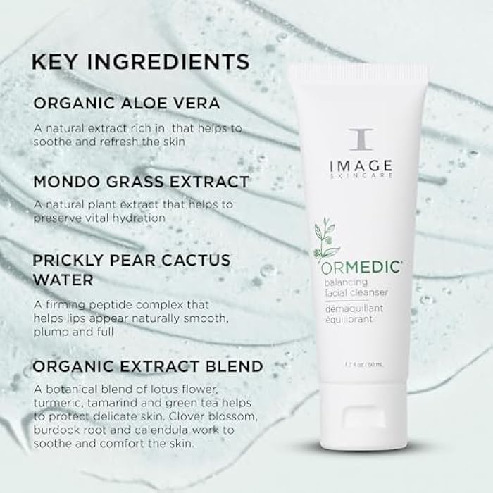IMAGE Skincare, Ormedic pH Balancing Facial Cleanser, Mild Foaming and Hydrating Face Wash with Aloe Vera - Image 5