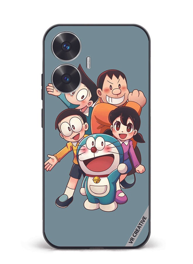 VR CREATIVE Protective Case Cover For Realme C55 Doremon Design Multicolour - Image 1