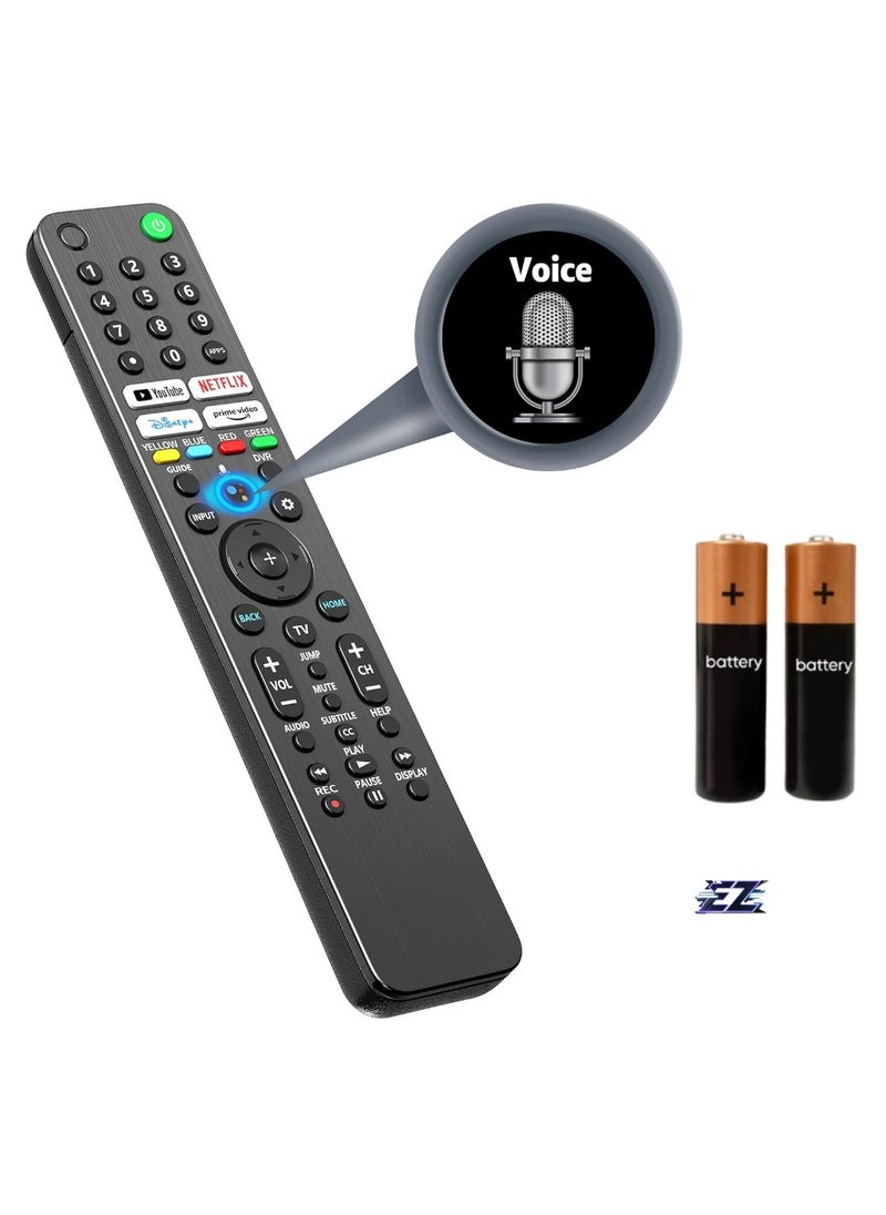 ELTRAZONE - : Replacement Remote Control RMF-TX520U MG3-TX520U with Voice Compatible for Sony Bravia Smart TV KD-43X80J, KD-43X85J, KD-50X80J, XR-50X90J, XR-50X94J, XR-55A80J, XR-55A84J with Battery - Image 1