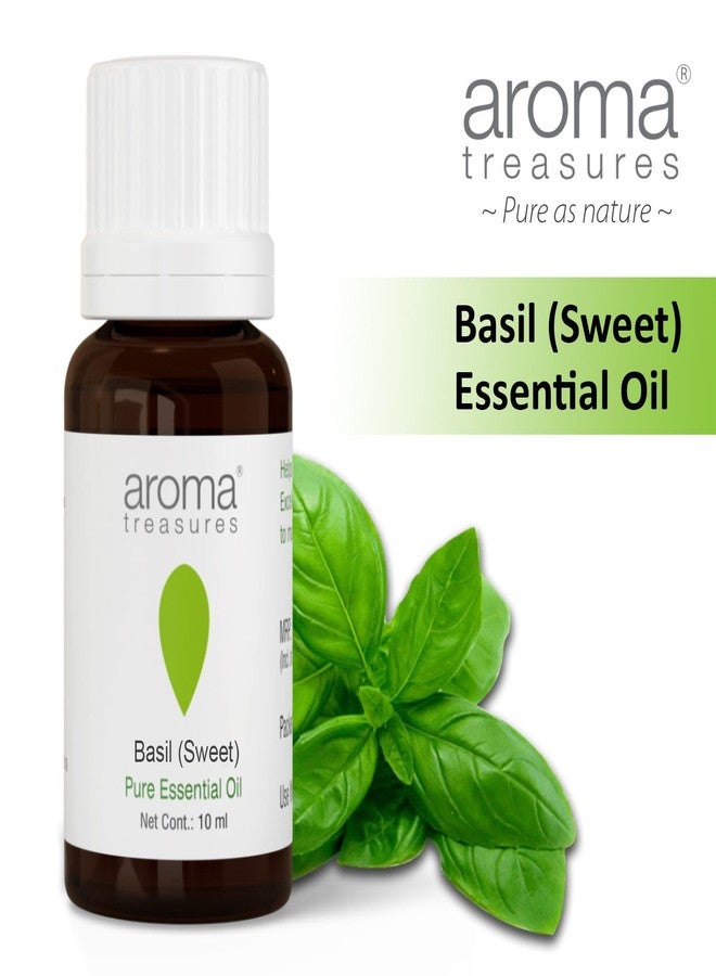 Aroma Treasures 100% Pure Basil Sweet Essential Oil |100% Pure & Natural Theraputic Essential oil for healthy Skin, body, Aromatherapy - 10ml - Image 2