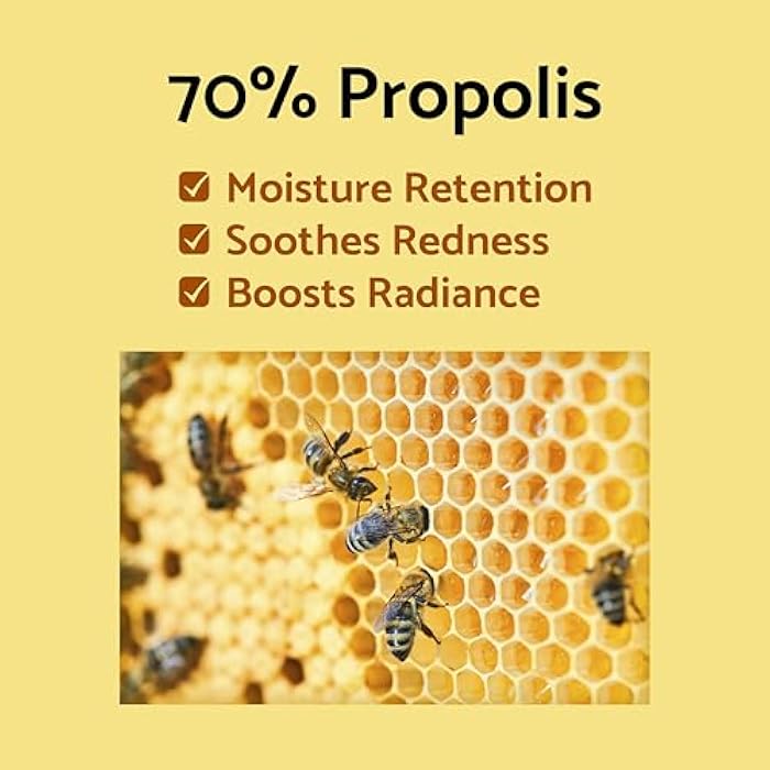 IUNIK Propolis 70% Vitamins 17% Synergy Serum - Centella Asiatica Calming Soothing Deep Nourishing for Dry Dull Spot Hyperpigmentation Sensitive Acne-prone Skin No Pore Clogging Korean Skincare - Image 4