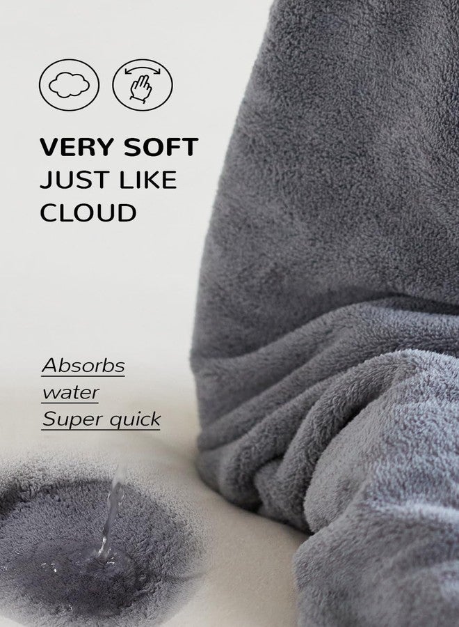 منشفة استحمام للأطفال من كيدوك، عبوة من قطعتين، مناشف أطفال بغطاء للرأس للمواليد الجدد والرضع والأطفال الصغار، فائقة الامتصاص وناعمة (دب أبيض + دب أزرق) - Image 4