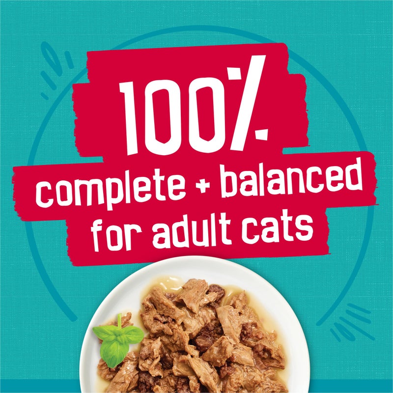 Friskies Purina Friskies Wet Cat Food Variety Pack, Tasty Treasures Prime Filets (With Ocean Fish and Tuna, With Chicken and With Turkey) - 5.5 Ounce (Pack of 12) - Image 5