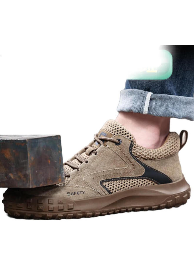 Jingtu Men'S Soft Bottom Breathable Anti-Smashing Steel Toe Puncture-Proof Ultra-Light Safety Work Shoes 3028T 41 - Image 3