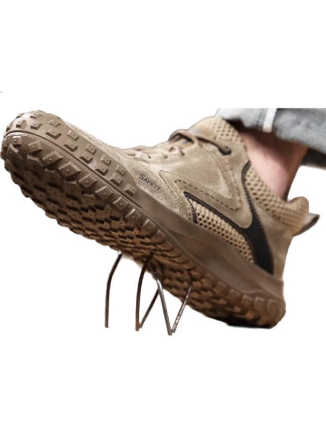 Jingtu Men'S Soft Bottom Breathable Anti-Smashing Steel Toe Puncture-Proof Ultra-Light Safety Work Shoes 3028T 41 - Image 2