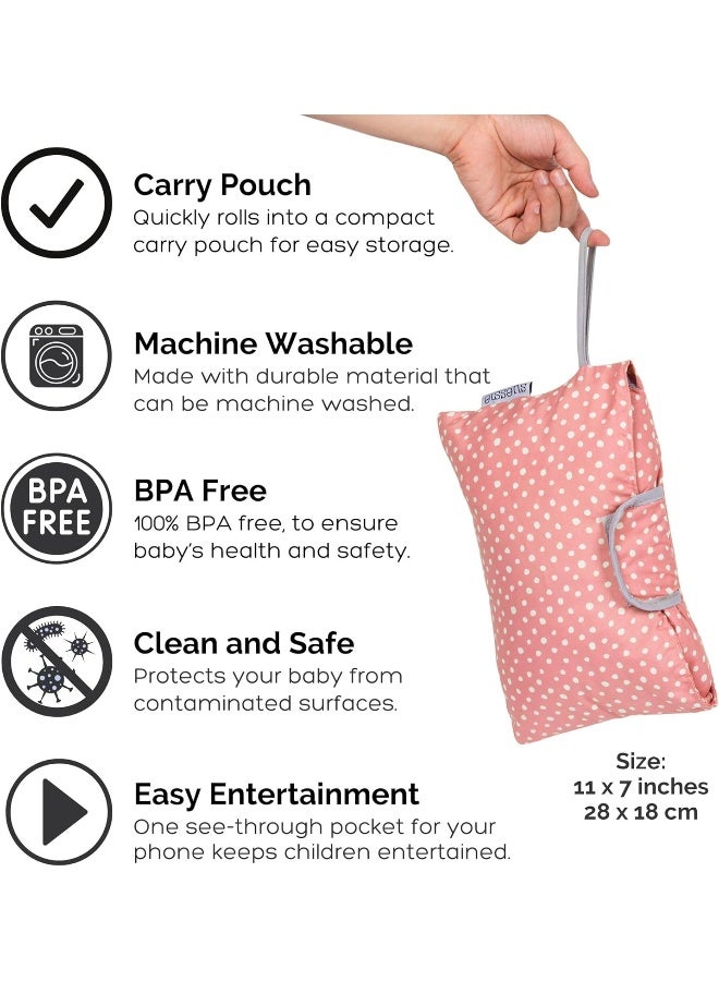 Suessie Shopping Cart Cover for Baby or Toddler 2-in-1 High Chair Cover Universal Fit for Boy or Girl Includes Carry Bag Machine Washable Fits Restaurant Highchair - Image 5