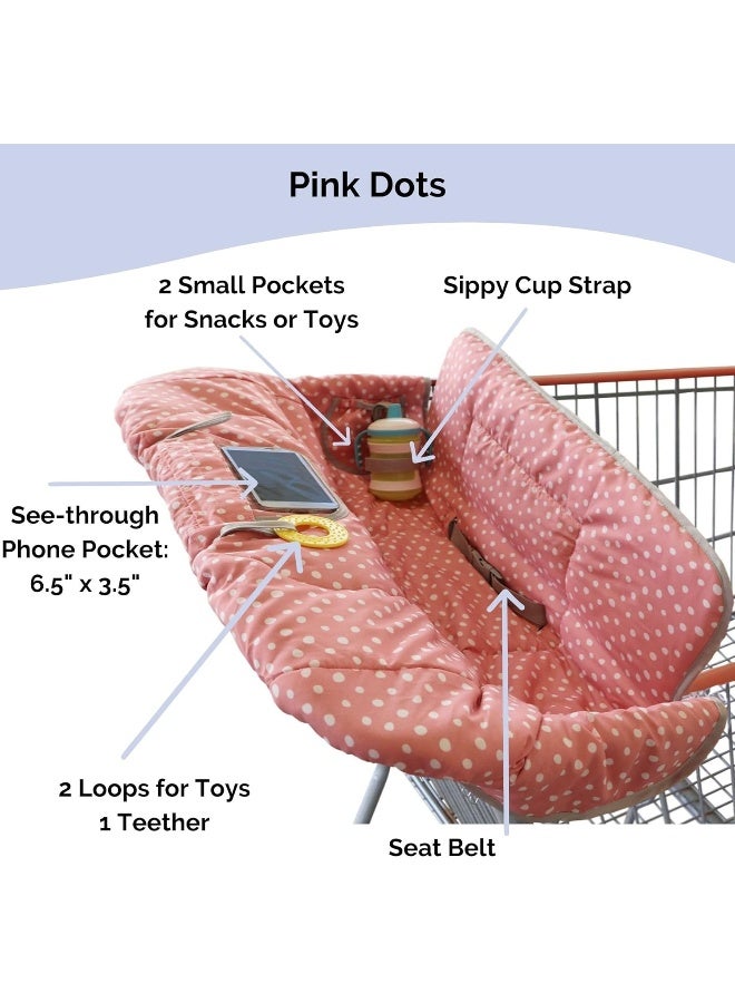 Suessie Shopping Cart Cover for Baby or Toddler 2-in-1 High Chair Cover Universal Fit for Boy or Girl Includes Carry Bag Machine Washable Fits Restaurant Highchair - Image 3