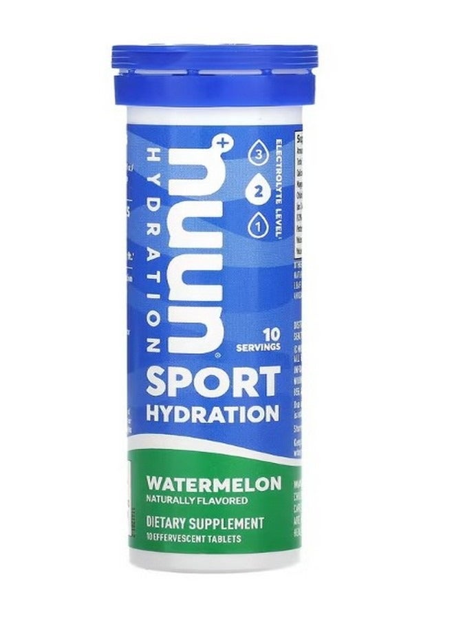نون Hydration Sport Effervescent Electrolyte Supplement Watermelon 10 Tablets - Image 1