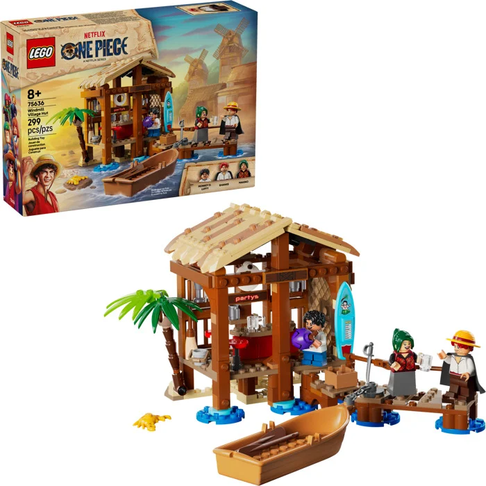 LEGO ONE PIECE Windmill Village Hut 75636 (299) Pieces
