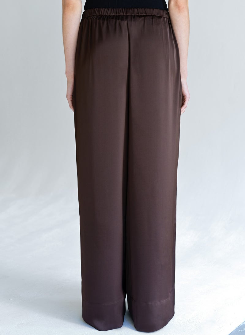 فرنش كونكشن بنطلون واسع من الساتان برناديتّا - Image 3