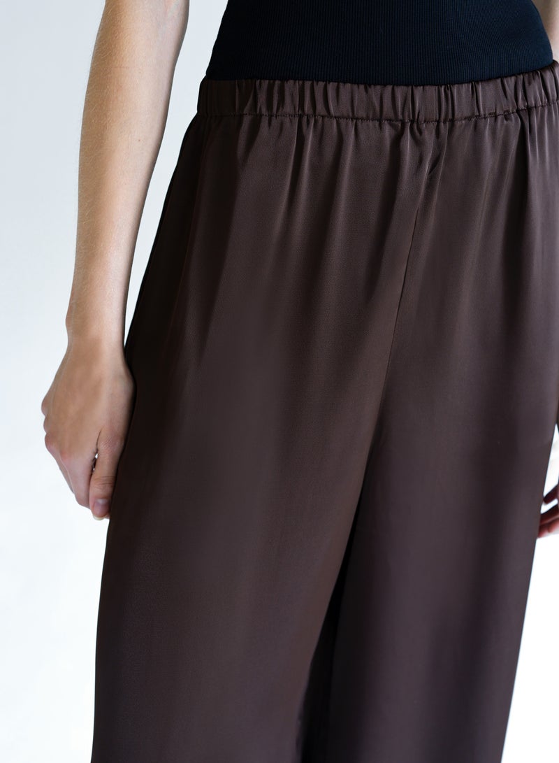 فرنش كونكشن بنطلون واسع من الساتان برناديتّا - Image 4