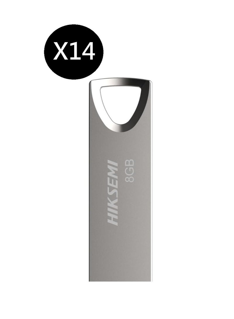 HIKSEMI Bundle Of 14 Metal 8GB USB Flash Drive, HS-USB-M200