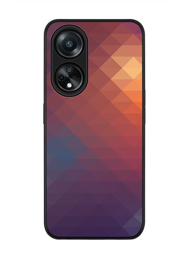 Stylizedd Rugged Black edge case for Oppo A98 5G, Slim fit Soft Case Flexible Rubber Edges Anti Drop TPU Gel Thin Cover- Copper Prism  - Image 1