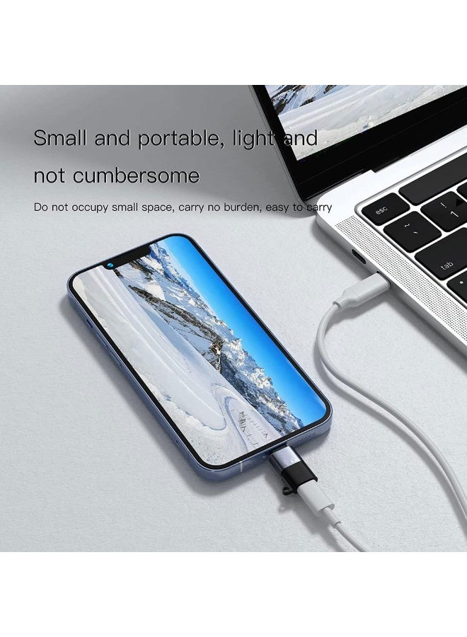 2 Pack USB C To Lightning Adapter IO-S OTG Adapter Suitable For Connecting Phones Tablets USB Flash Drives Card Readers Mice And Keyboards - Image 3