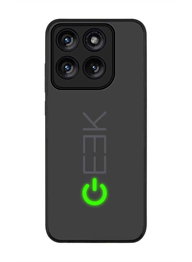 Stylizedd Rugged Case for Motorola Edge 70 Fusion / Edge 70 Fusion+- Slim Fit Hybrid Rubber Cover Geek ON - Image 1