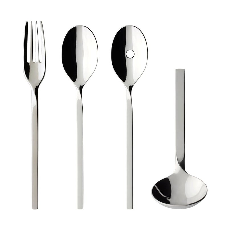 Villeroy & Boch New Wave Serve Set, 18/10 Stainless Steel, 4-Piece, Silver - Image 4