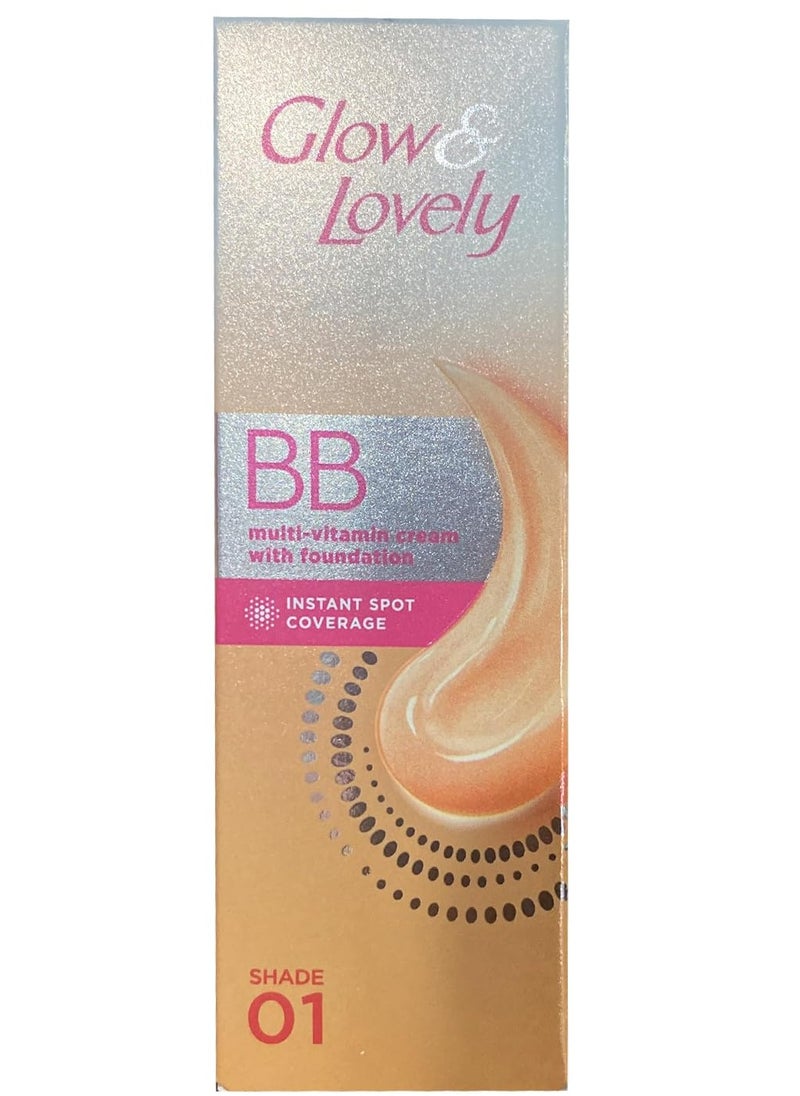 Glow & Lovely - BB Cream Make Up Multivitamin Cream 18 g Shade 01 - Image 1