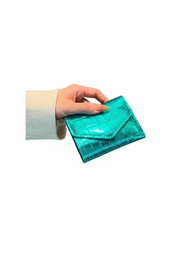 Mini Women’s Shiny Leather Wallet – Elegant Compact Design, Lightweight, Practical & Perfect for Everyday Use - Image 2