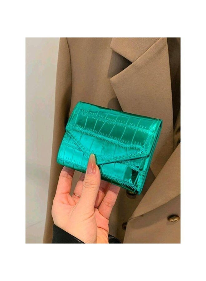 Mini Women’s Shiny Leather Wallet – Elegant Compact Design, Lightweight, Practical & Perfect for Everyday Use - Image 4