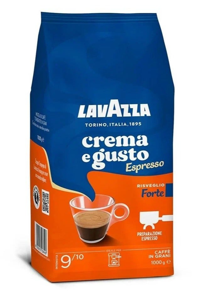 Lavazza Crema E Gusto Espresso Forte Coffee Beans 1kg - Image 2