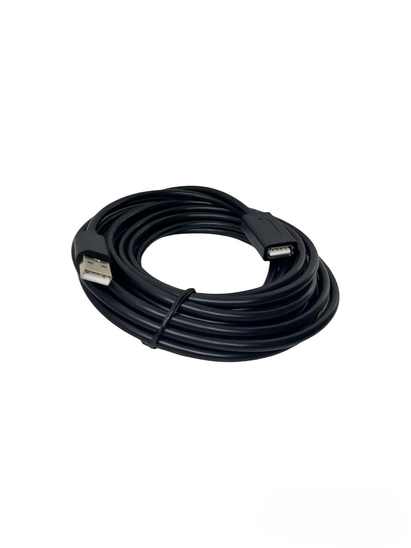 Upix Premium USB Male to Female Extension Cable 5 Meter (Black), USB A Male to A Female Cable, USB Extender for TV, PC, Hard Drive, Mouse, Keyboard, Webcam, Printer, Scanner - Image 4