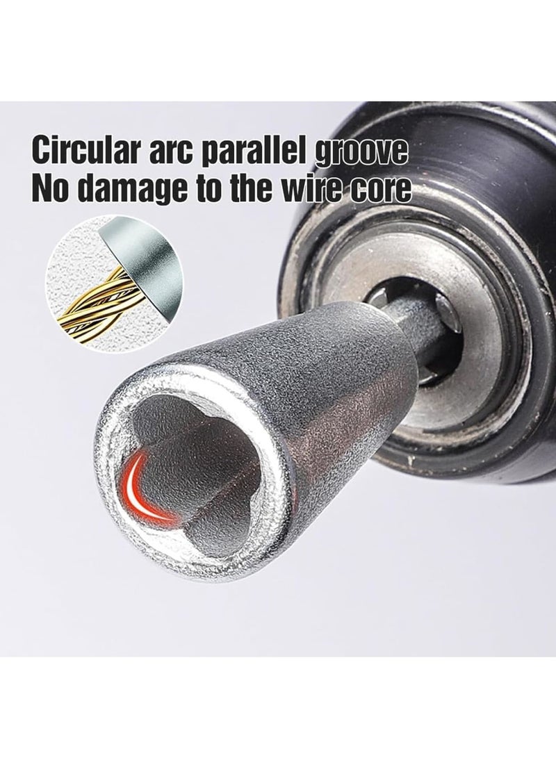 Zikra Wire Twister Tool, 2 PCS Wire Cap Nut Twister, Wire Twisting Tool, Spin Twisting Wire Connector Socket, Wire Twister Tool for Drill, Wire Stripper Tool, Wire Stripping Tool for Drill - Image 4
