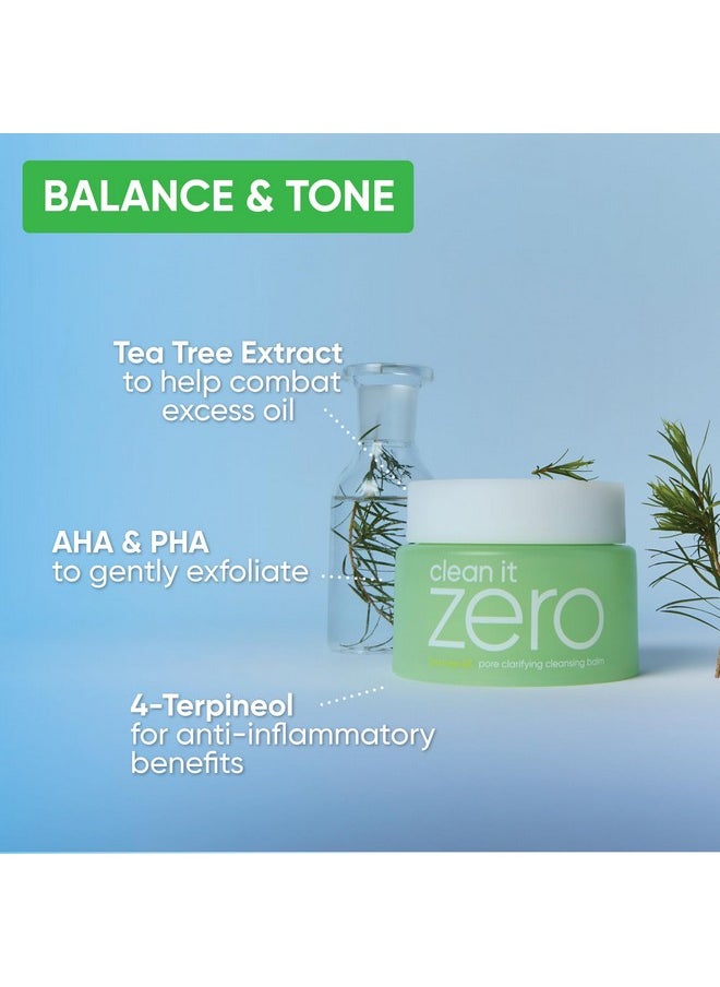 Banila Co Clean It Zero Pore Clarifying Cleansing Balm Korean Makeup Remover For Oily/Acne Prone Skin Vegan & Made With Tea Tree Oil + 4Terpineol 100Ml/3.38 Fl Oz…  - Image 2