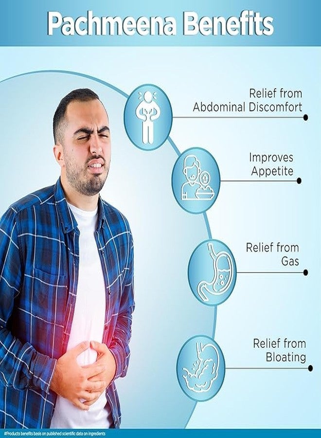 Multani شراب مولتاني باتشمينا تونيك الهضمي | بدون إضافة سكر | منتجات أيورفيدية لتحسين الهضم | يخفف الغازات والانتفاخ وآلام البطن | مفيد في تحسين الشهية | بدون إضافة سكر | 300 مل (عبوة من قطعتين) - Image 4
