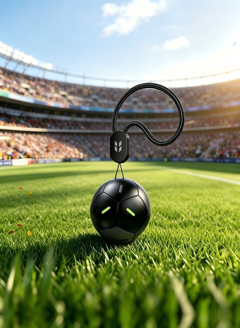 Ugreen FineTrack2 Airtag Tracker Football Design  (iOS Only), Apple Tag Works with Apple Find My,  Long Battery Life, Glow in the Dark, Smart Tag 110dB Alarm IP68 for Wallet, Backpack, Luggage, Travel, Outdoor 2026 FIFA Black - Image 1