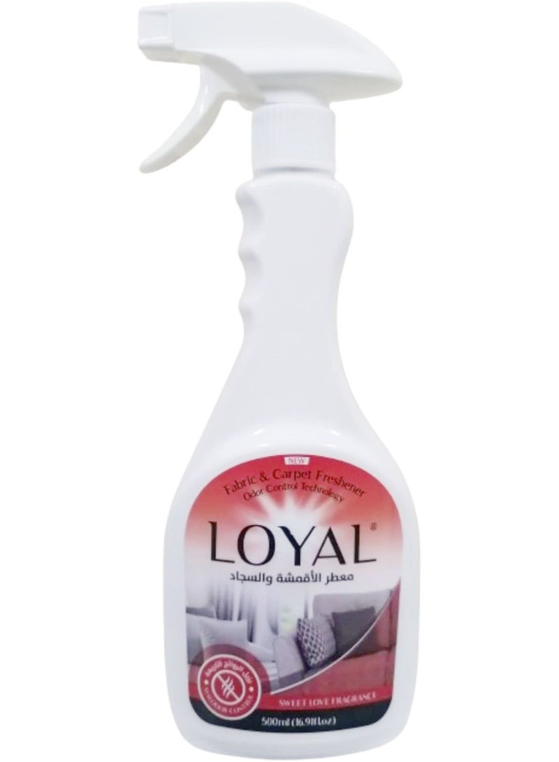 loyal Fabric Carpet And Air Freshener 500 ML Sweet Love Fragrance - Image 1