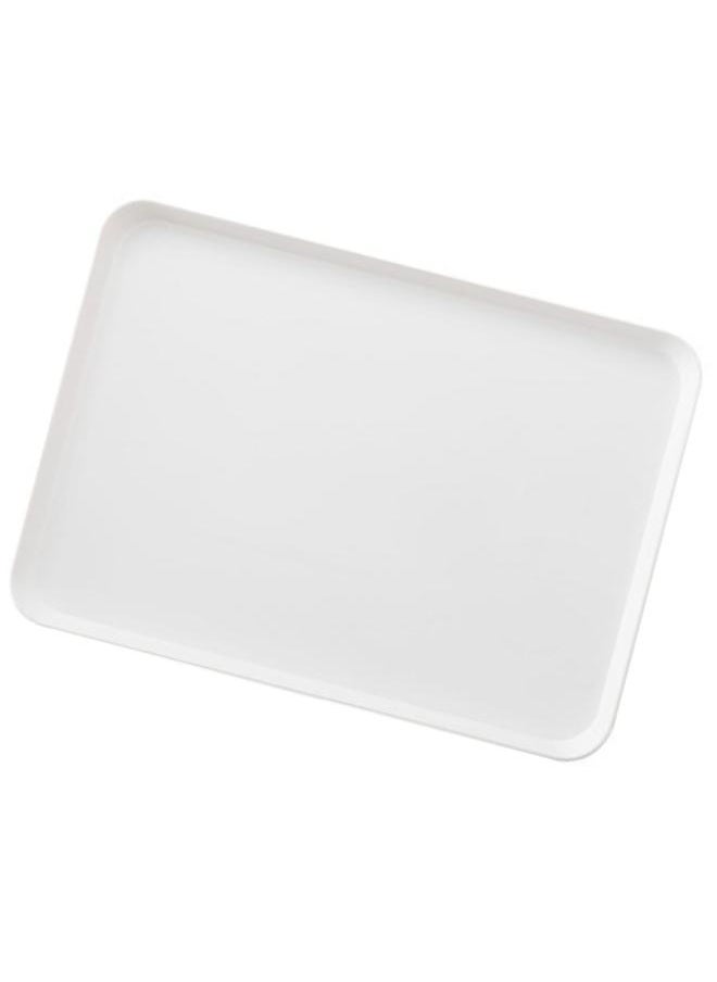 Plastic Breakfast Plate Rectangular Food Serving Tray Fruit Bread Cup Dinner Dish for Home Cafe Hotel