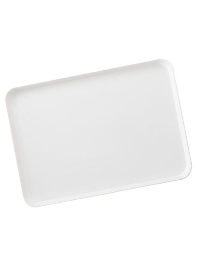 Plastic Breakfast Plate Rectangular Food Serving Tray Fruit Bread Cup Dinner Dish for Home Cafe Hotel