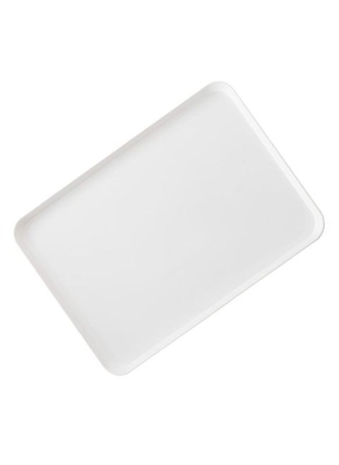 Plastic Breakfast Plate Rectangular Food Serving Tray Fruit Bread Cup Dinner Dish for Home Cafe Hotel
