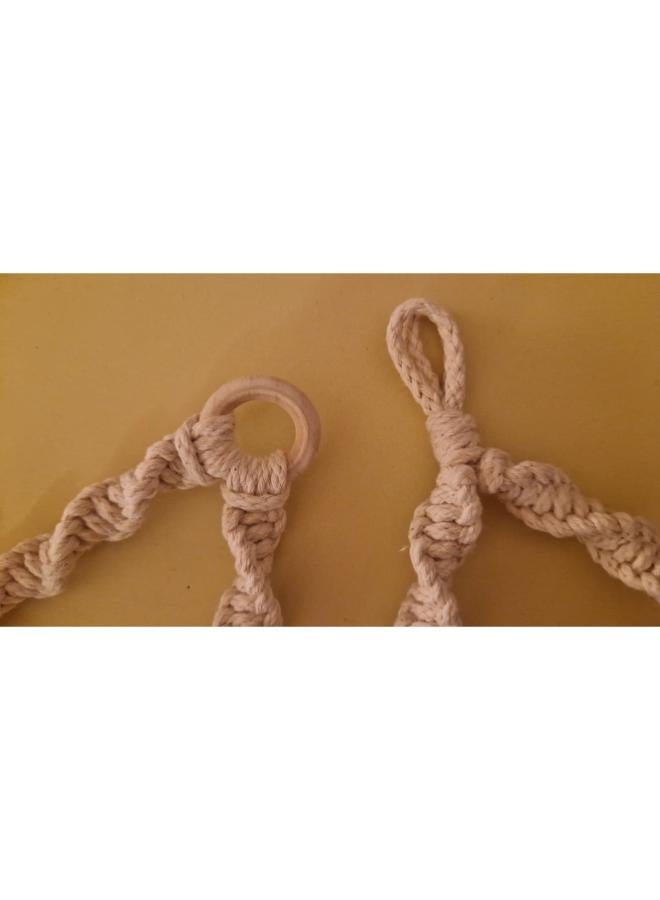 Antikiano Macrame paper roll tissue holder - Image 3