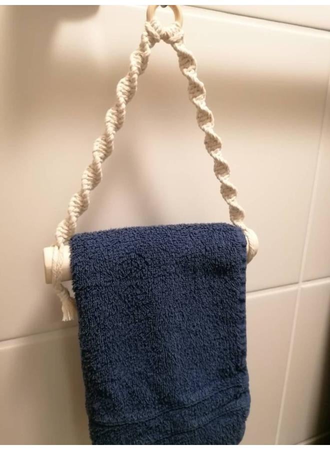 Antikiano Macrame paper roll tissue holder - Image 2