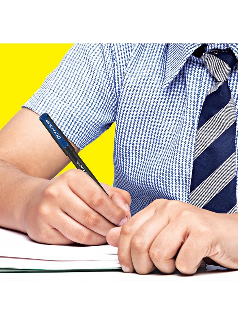 Classmate Octane- Blue Gel Pens (Pack of 10)|Smooth Writing Pens|Water-Proof Ink for Smudge-Free writing|Preferred by Students for Exam & Class Notes|Study at Home Essentials - Image 5