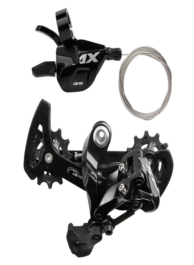 GUB Bike Bicycle 13 Speed Front Shifter Shifting Lever and Direct Mount Rear Derailleur Set - Image 1