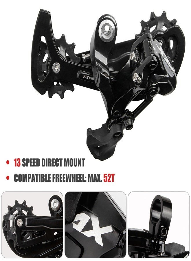 GUB Bike Bicycle 13 Speed Front Shifter Shifting Lever and Direct Mount Rear Derailleur Set - Image 4