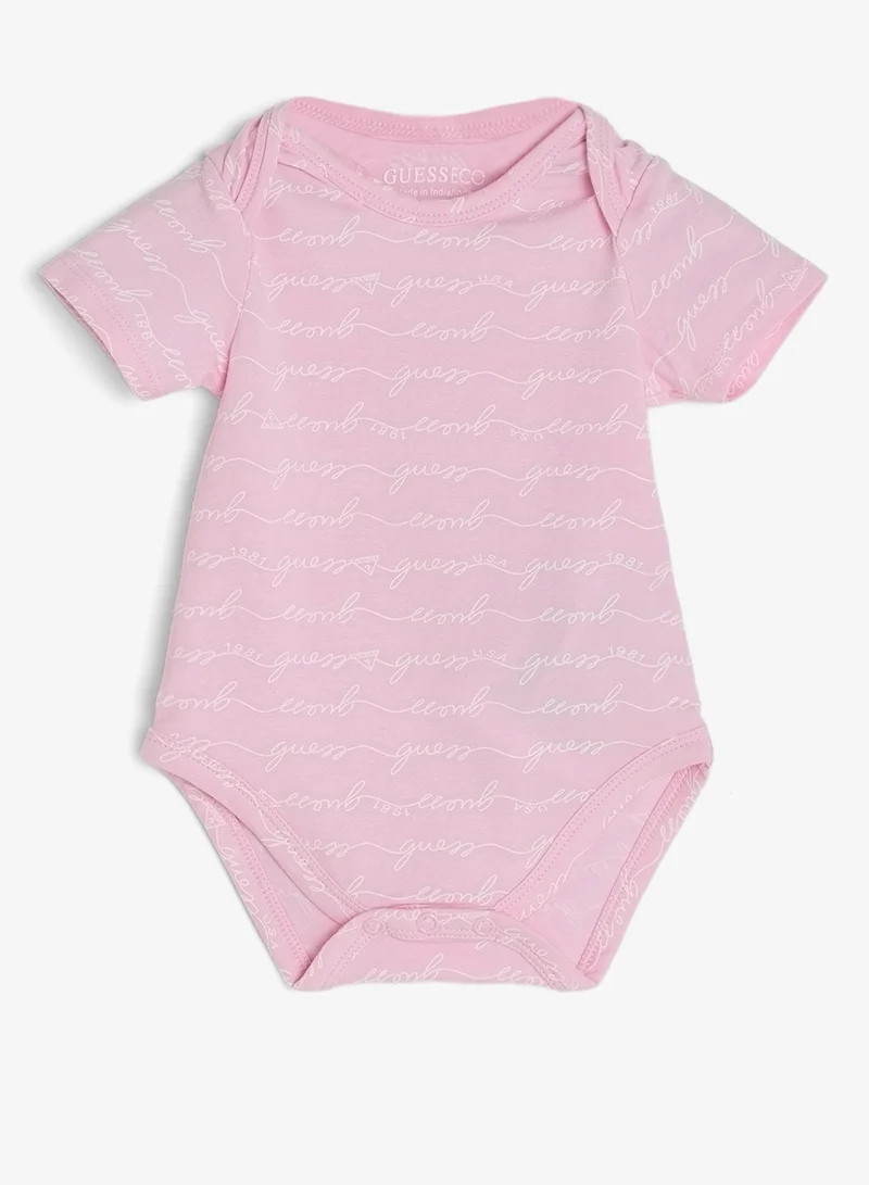 GUESS Infant 2 Pack Of Bodysuit and Shorts Set