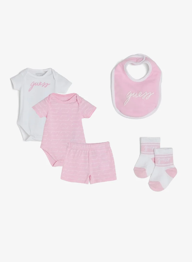GUESS Infant 2 Pack Of Bodysuit and Shorts Set