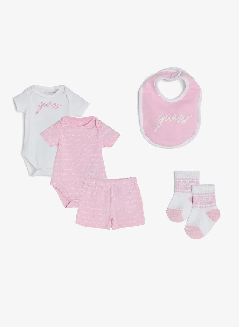 GUESS Infant 2 Pack Of Bodysuit and Shorts Set