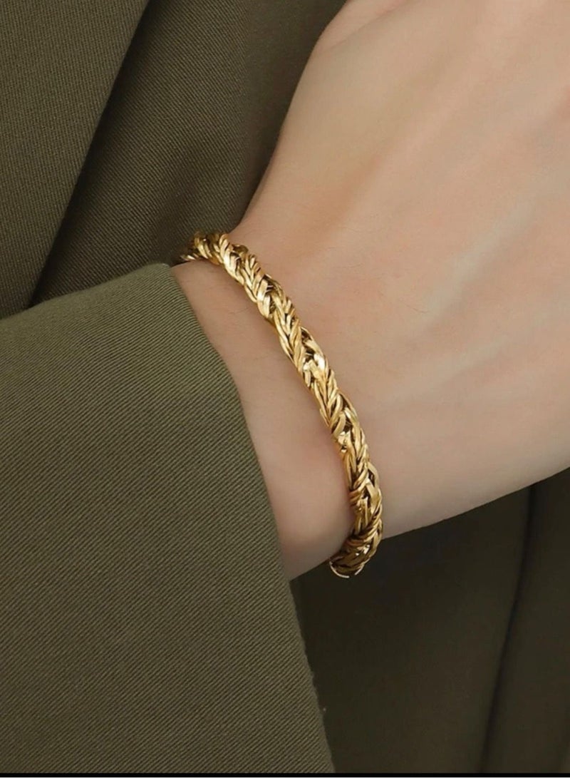 Jewelry 4You 18k Gold Plated Stainless Steel Bracelet - Image 1