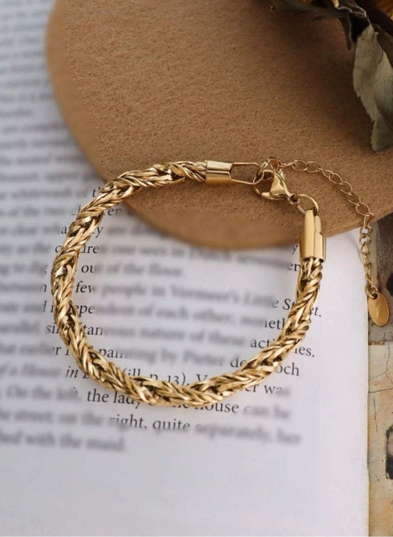 Jewelry 4You 18k Gold Plated Stainless Steel Bracelet - Image 3