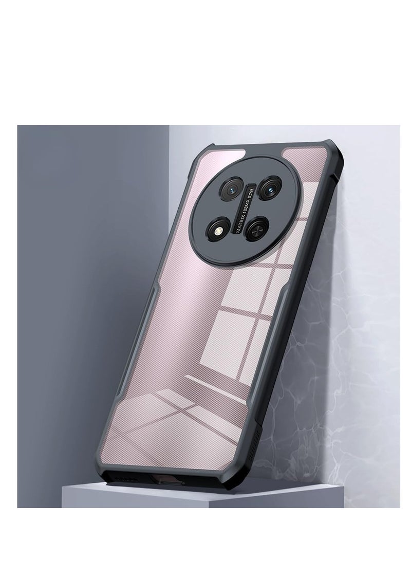 Clear Case Compatible with Honor X9c TPU+PC Transparent Phone Case Four Corners Thickened Airbag Yellow-proof Shock-proof and Drop-proof Phone Case - Image 5