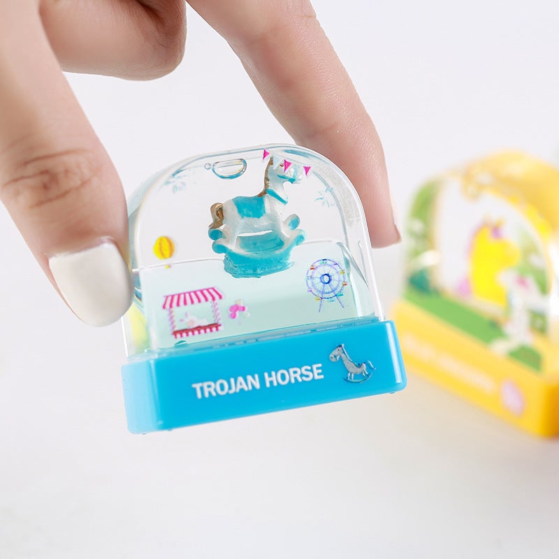 Kindergarten Float Name Stamp Material Children Crystal Signature Name Stamp Clothing Cartoon Baby - Image 4