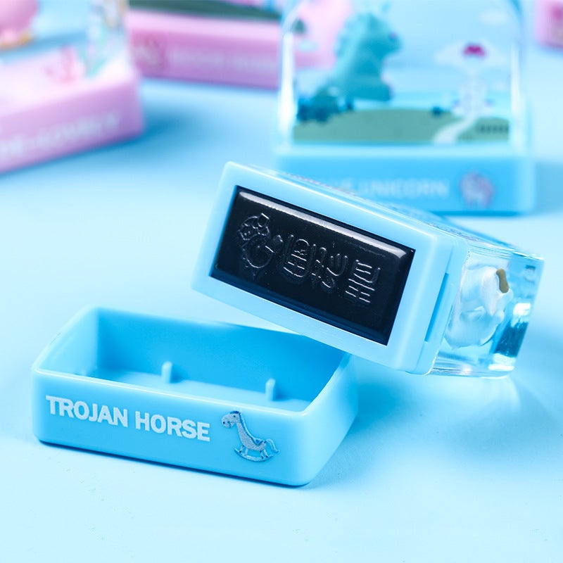 Kindergarten Float Name Stamp Material Children Crystal Signature Name Stamp Clothing Cartoon Baby - Image 5