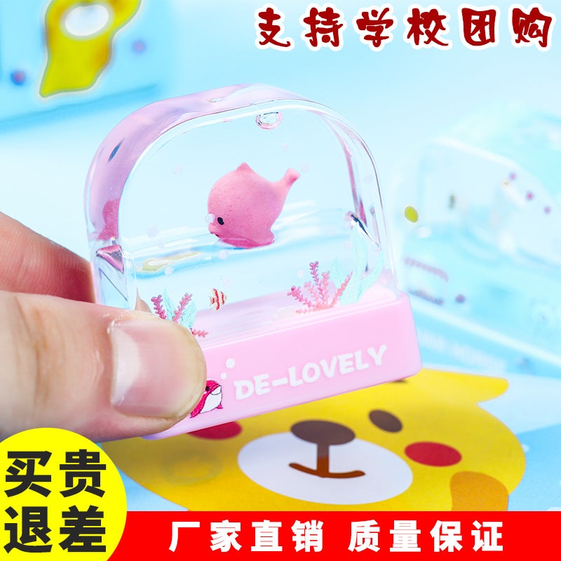 Kindergarten Float Name Stamp Material Children Crystal Signature Name Stamp Clothing Cartoon Baby - Image 3