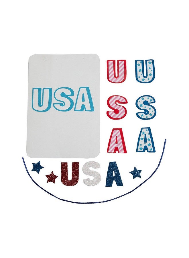 Fun Express Patriotic USA Sign Craft Kit - Makes 12 - Image 2