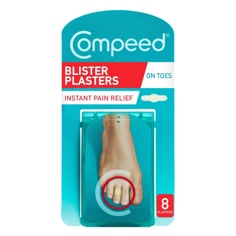 Compeed On Toes Blister Plasters 8 Hydrocolloid Plasters Foot Treatment Heal Fast Dimensions 17 cm x 51 cm