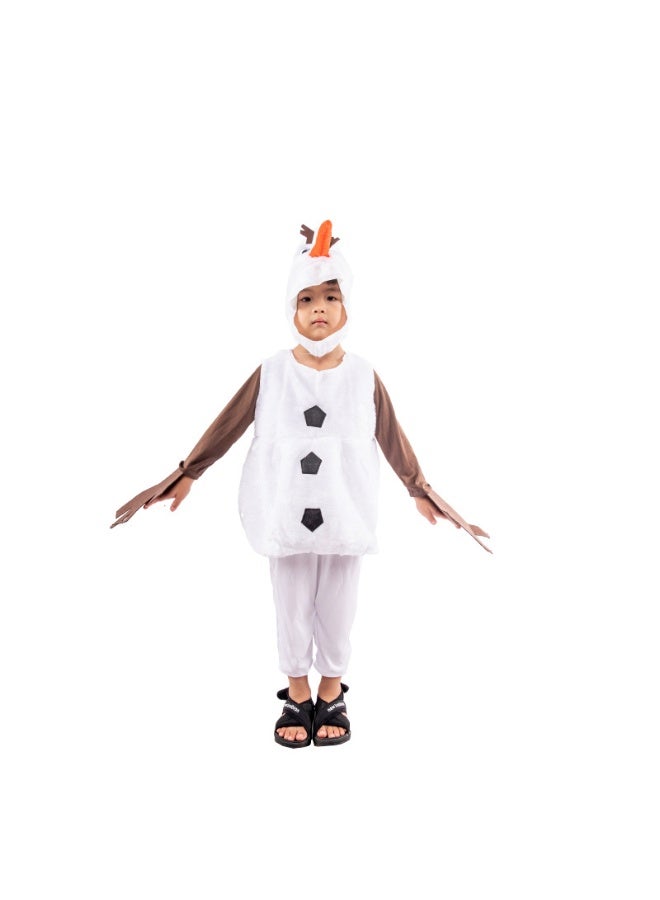 Frozen Olaf Cosplay Costume Christmas Dress Snowman Character Play Stage Performance Puppet - Image 1